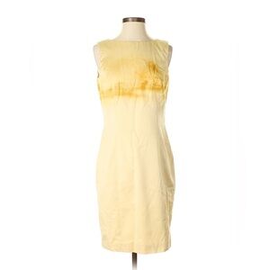 Escada Light Yellow Midi Dress
